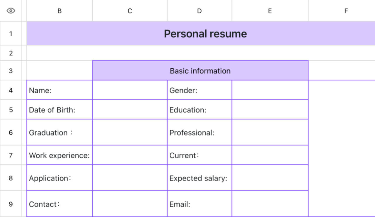 Minimalist biography 2